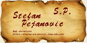 Stefan Pejanović vizit kartica